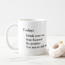 Stabbing av folk är den fla delfinTeamuggen Kaffemugg