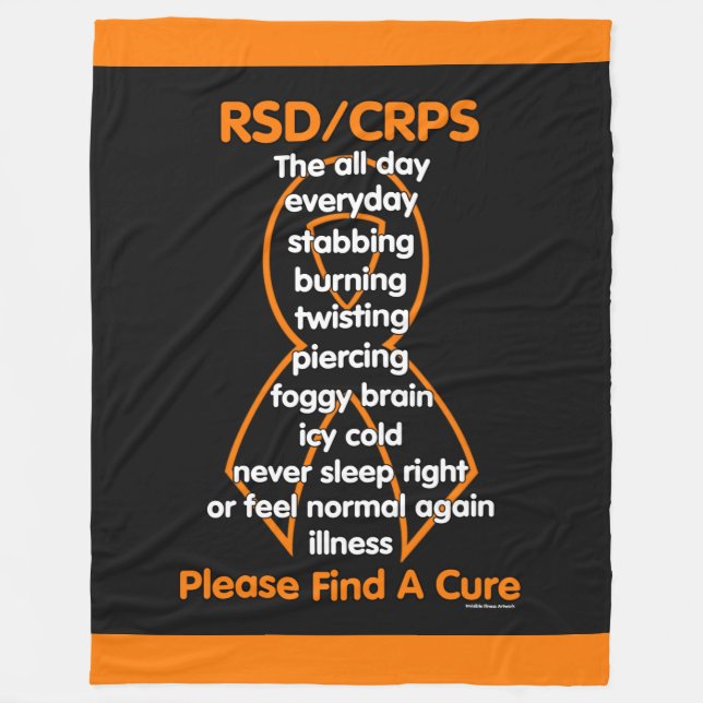 Stabbing Burning Twisting...RSD/CRPS Fleecefilt (Framsidan)