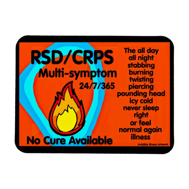 Stabbing Burning Twisting...RSD/CRPS Magnet (Horisontell)