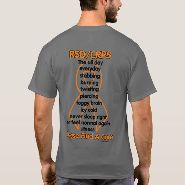 Stabbing Burning Twisting...RSD/CRPS T Shirt (Baksida)
