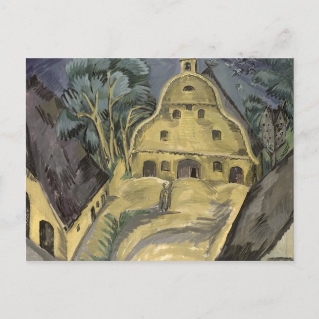 Staberhof gård på Fehmarn I, 1913 Vykort (Framsida)