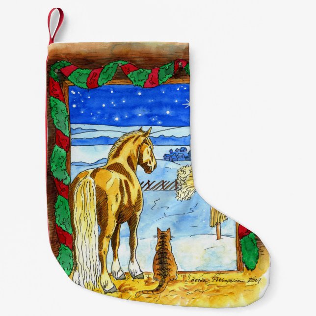 Stabil jul liten julstrumpa (Framsidan)