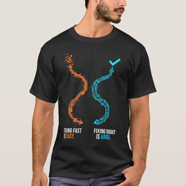 Stabilitet är tillfällig DevOps Infinity Loop Fort T Shirt (Framsida)