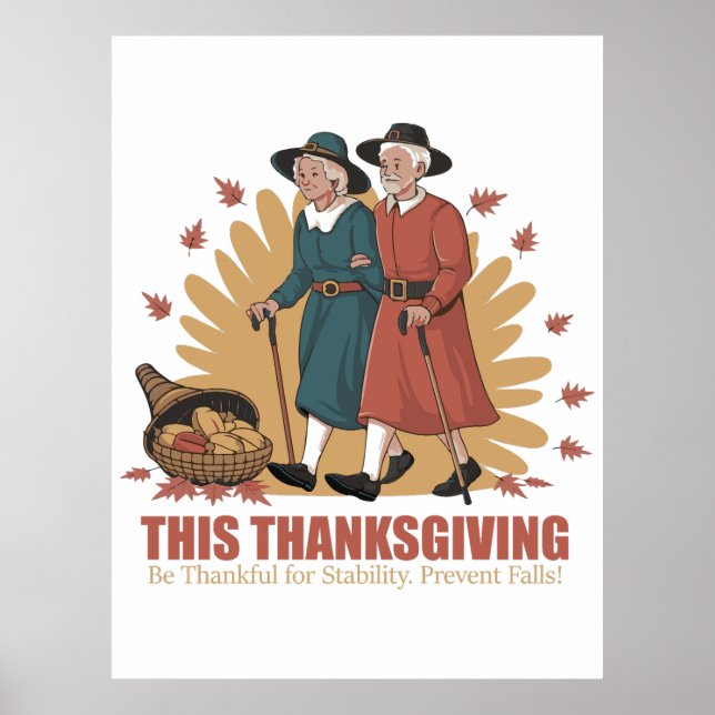 Stabilitet i Thanksgivingen av vintagen - var tack Poster (Framsidan)