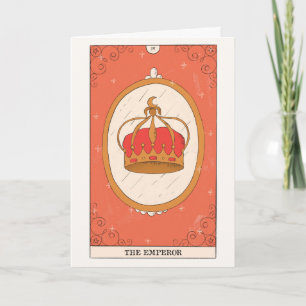 Stabilitetssäkerhet för Emperor tarot card Major A Helgkort