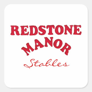 Stabilt RMS-etikett Fyrkantigt Klistermärke