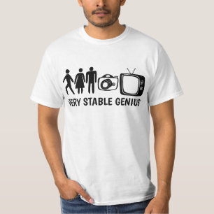 STABLE GENIUS Person Woman Man Camera TV T Shirt