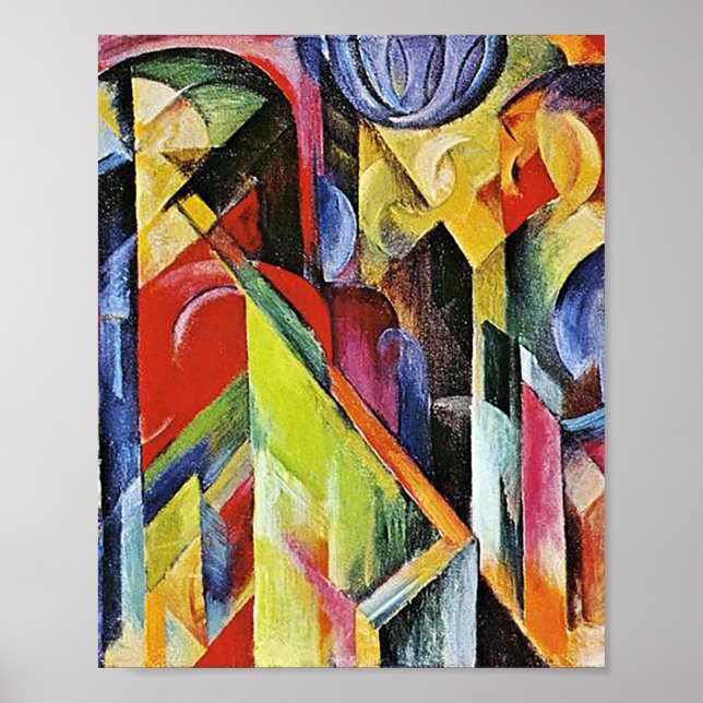 Stables av Franz Marc Poster (Framsidan)