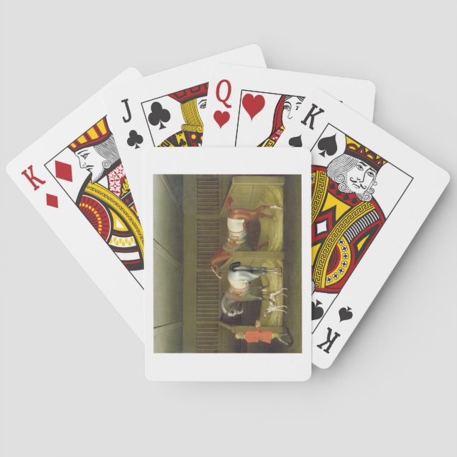 Stables och Two Berömd Running Horses hör till Casinokort (Baksidan)