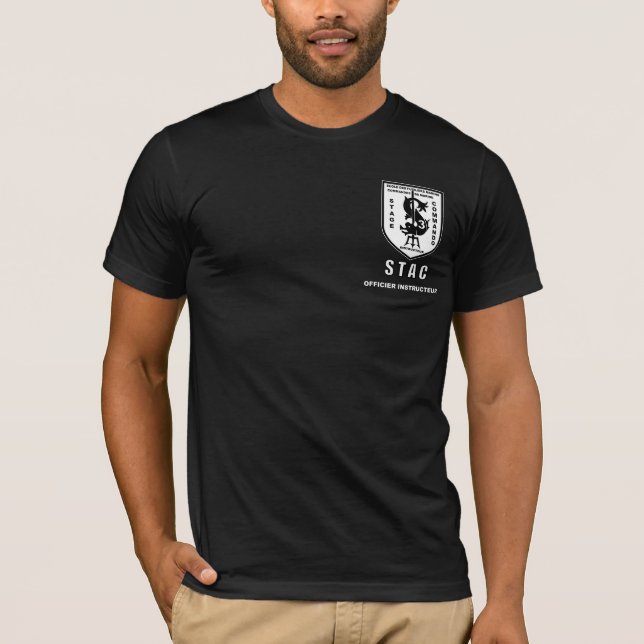 STAC BEKLÄR bw, OFFICIER INSTRUCTEUR Tee (Framsida)