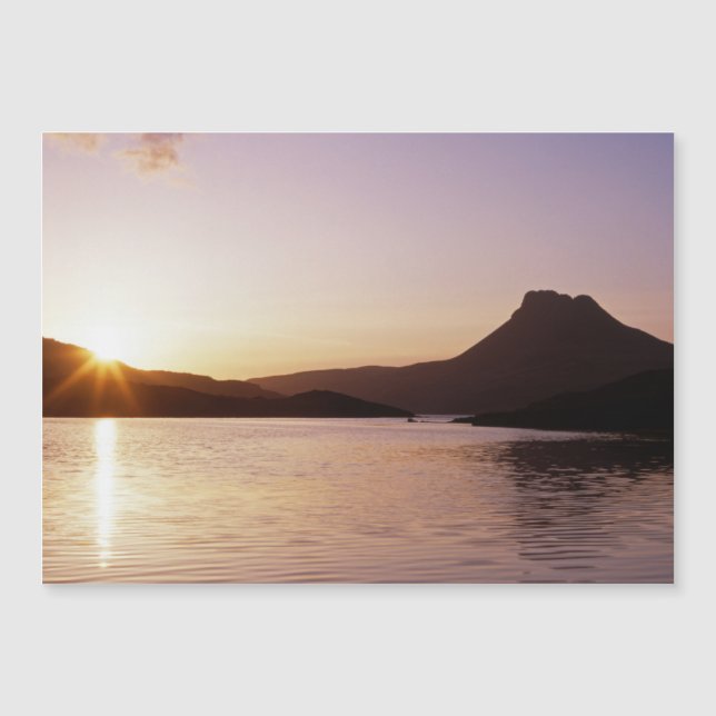 Stac Pollaidh solnedgång Skottland (Framsida)