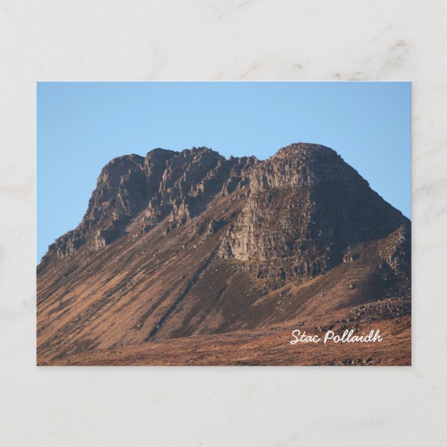 Stac Pollaidh (Stac Polly) Skottland Vykort (Framsida)