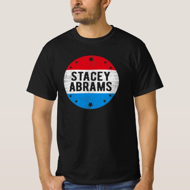 Stacey Abrams Amerikanska demokratiska Party T Shirt (Framsida)