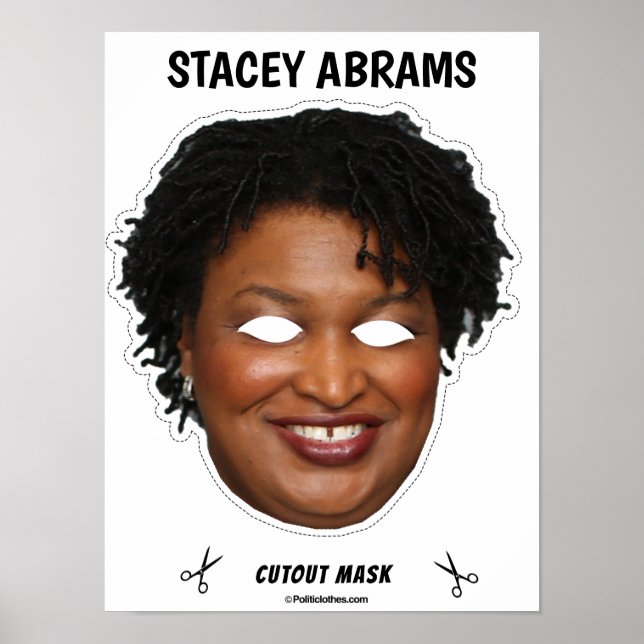 STACEY ABRAMS Halloween Mask Poster (Framsidan)