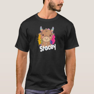 STACEY BeSnyval Flicka namn med den vackra lilla C T Shirt
