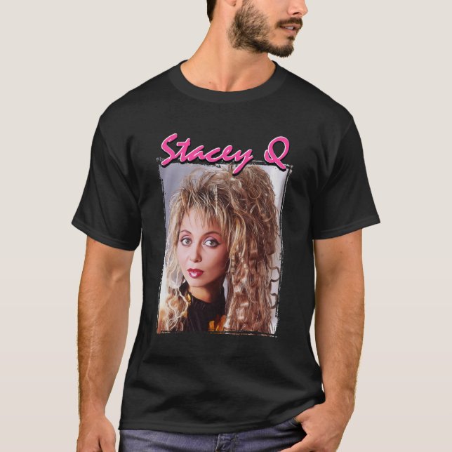 Stacey Q V-Nacke T Shirt (Framsida)