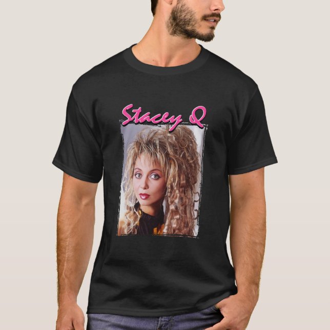 Stacey Q V-Nacke T Shirt (Framsida)
