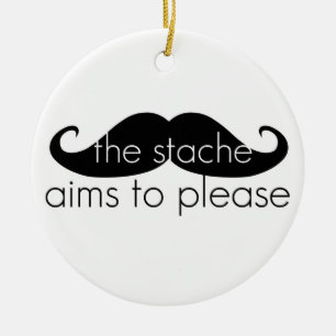 Stache Aims till Pleasefunny parodi Julgransprydnad Keramik