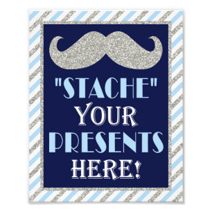 Stache din presenter här •, tryck för mustasch