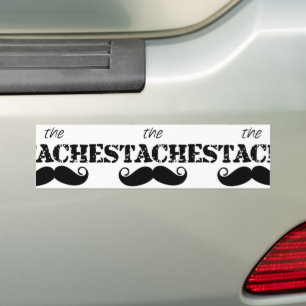 Stache Mustache Mönster Bildekal