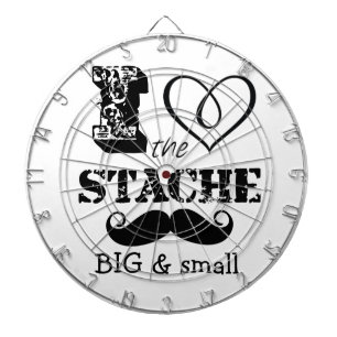 Stache Mustache Mönster Darttavla