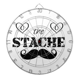 Stache Mustache Mönster Darttavla