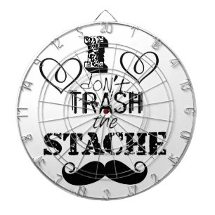 Stache Mustache Mönster Darttavla
