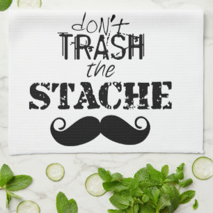 Stache Mustache Mönster Kökshandduk