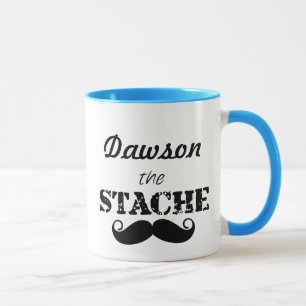 Stache Mustache Mönster Mugg