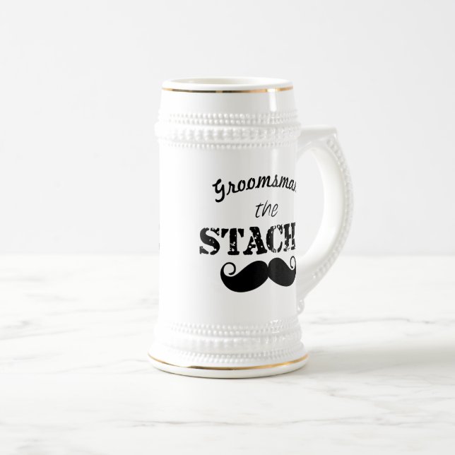 Stache Mustache Mönster Sejdel (Framsida höger)