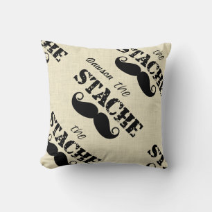 Stache Mustache Retro Hipster Kudde
