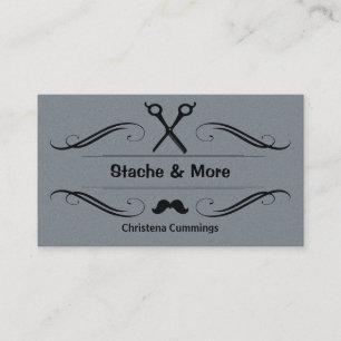 Stache och mer frisersalongvisitkort visitkort