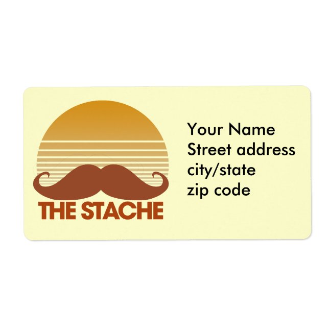 Stache Retro-design Fraktsedel (Framsidan)