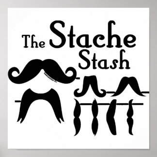 Stache Stash Poster