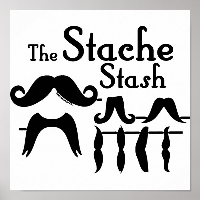 Stache Stash Poster (Framsidan)