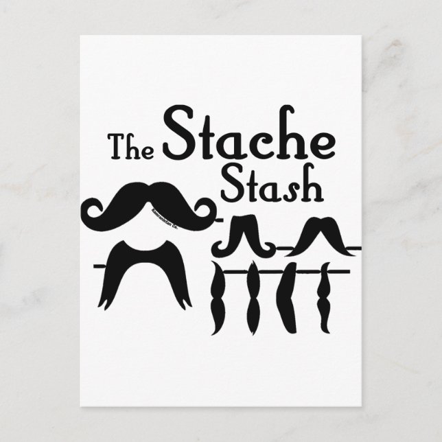 Stache Stash Vykort (Framsida)