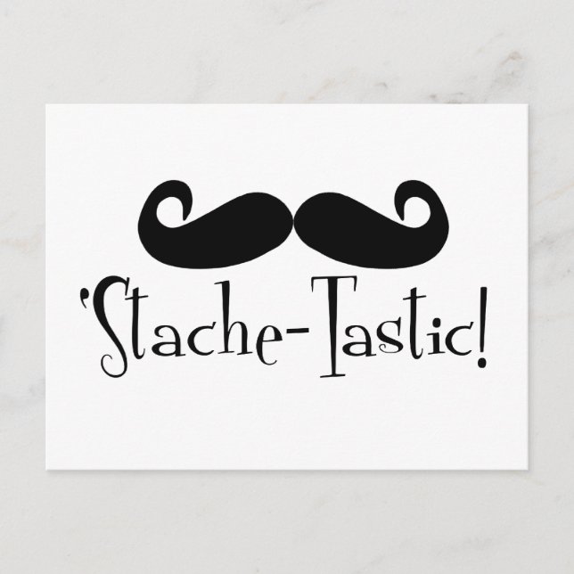 "Stache-tastic Vykort (Framsida)