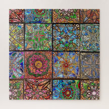 Stached Glass Mandala Patchwork