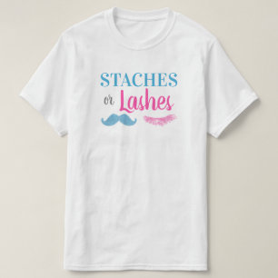 Staches eller snärtgender avslöjer manar tee shirt