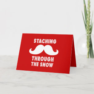STACHING GENOM SNÖ GREETING Card Helgkort