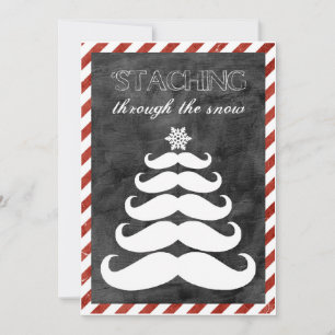'Staching till och med snön, fotojulkort Julkort