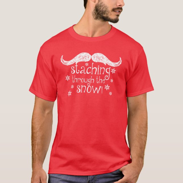 staching till och med snön tee shirt (Framsida)
