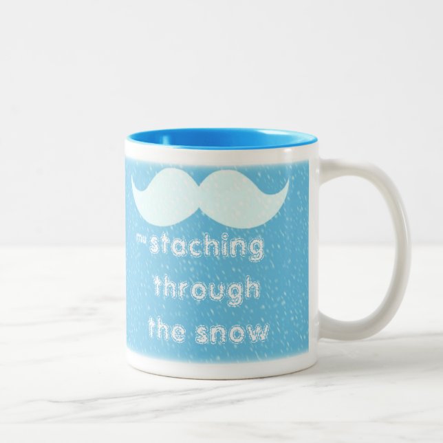 'Staching till och med snön Två-Tonad Mugg (Höger)