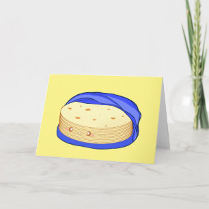 Stack av blomma Tortillas Kort