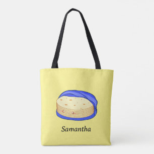 Stack av blomma Tortillas Tygkasse