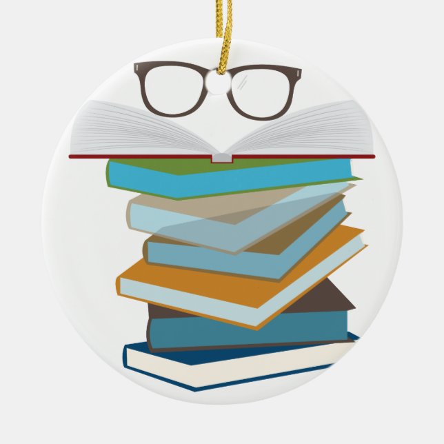 Stack av Bokar Julgransprydnad Keramik (Framsidan)