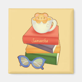 Stack av Bokar och Kopp Magnet