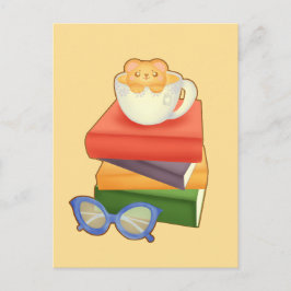 Stack av Bokar och Kopp Vykort