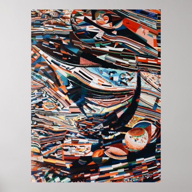 Stack av brunt och blått träbåt poster (Framsidan)