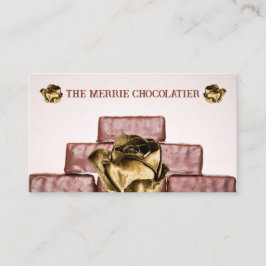 Stack av Chocolate Pub Candymaker Visitkort